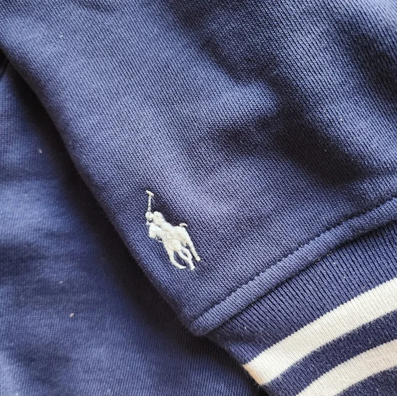 Size M - 🆕️ POLO by Ralph Lauren Fleece Graphic Cruise Navy Jacket - Picture 8 of 10
